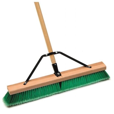 Homecare Products 24 in. Assembled Smooth Surface Push Broom HO649233